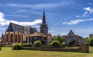 St Mary's Church, also known as the Church of Our Lady, the main church in Büdingen, Hesse, Germany