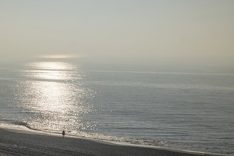 Beach walk by the sea, Wenningstedt-Braderup, North Sea, Schleswig-Holstein