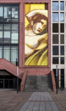 Mural, Alexa department stores' at Alexanderplatz in Berlin, Germany