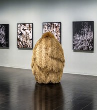 Interior design with paintings and exhibits in the Hamburger Kunsthalle, art museum am