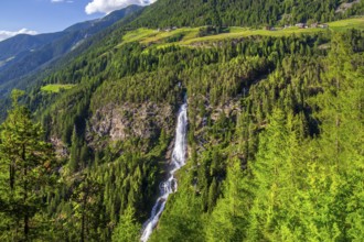 Stuiben Waterfall, Umhausen, Ötztal, Ötztal Alps, Tyrol, Austria