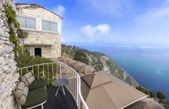 France, French Riviera, Eze Village scenic views and old town streets