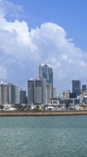 Panoramic view of skyline of Panama City downtown and financial center