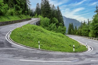 Country road in Berchtesgadener Land, Bavaria, Germany