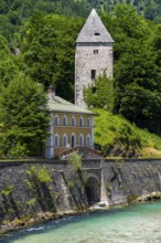 The Berchtesgadener Ache in Marktschellenberg, Bavaria, Germany