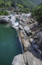 Rocks and Gums, Lavertezzo, Verzasca Valley in the Canton of Tessin, Switzerland