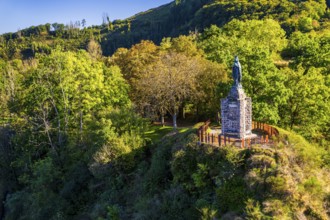 Castle of Esch-Sur-Sure, old historical city, hilly mountains of the Ardennes, Kanton Wiltz, Grand