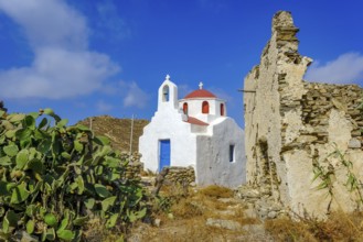 Ano Mera, Mykonos, Cyclades, Greece - Small church from the 18th century on the site of the Gyzi