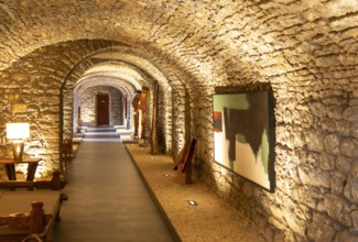 Interior El Monasterio de Boltaña, former monastery now hotel and spa, Boltana, Huesca province,