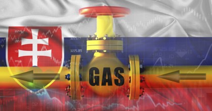 Russian gas export pipeline to Slovakia. Gas exports from Russia to Slovakia on financial chart