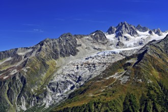 Glacier du Tour behind Aiguilles du Tour, Chamonix-Mont-Blanc, Haute-Savoie, France
