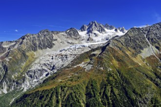 Glacier du Tour behind Aiguilles du Tour, Chamonix-Mont-Blanc, Haute-Savoie, France
