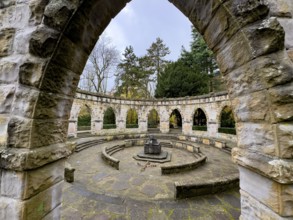Memorial in memory of for in honor of the dead from the wars In the Wittringer Wald recreation