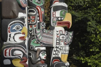 Totem, Totem Pole, Totem Poles, Stanley Park, Vancouver, British Columbia, Canada