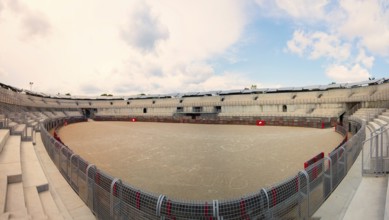 Roman Amphitheatre, Amphithéâtre romain ou Arènes, interior modernized and rebuilt, Fréjus,