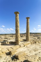 Yacimiento romano de los Bañales, Roman archaeological site of Los Banales, near Layana, Zaragoza