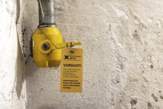 Precautionary measure in the event of a gas leak. Seal a gas pipe. The Stuttgart networks have