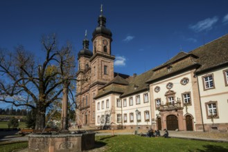 Baroque monastery church, St. Peter, Southern Black Forest, Black Forest, Baden-Württemberg,