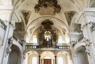 Interior view, monastery church, St. Peter, Southern Black Forest, Black Forest, Baden-Württemberg,