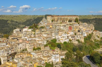 Elevated view of Ragusa Ibla, Ragusa Ibla, Ragusa province, Sicily, Italy