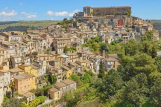 Elevated view of Ragusa Ibla, Ragusa Ibla, Ragusa province, Sicily, Italy