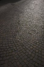 Cobblestones, street pavement, pedestrian zone, old town, Bietigheim-Bissingen, Baden-Württemberg,