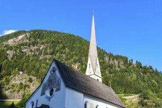 Parish Church of the Assumption of Mary in moss in Passeier, Italian Moso in Passiria, South Tyrol,