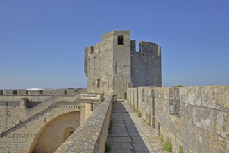Bourguignon rampart and tour, fortified defence tower, city tower and historic city fortifications,