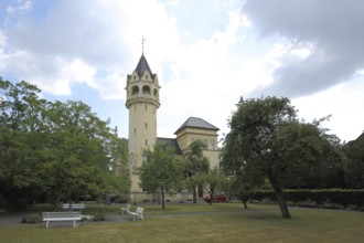 Art Nouveau Meyenburg art house with park, Nordhausen, Harz, Thuringia, Germany