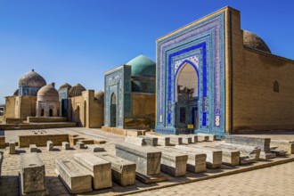 Shohizinda, burial road from 11 mausoleums, Samarkand, Uzbekistan
