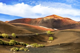 Timanfaya National Park Fire Mountains, Montanas del Fuego, Lanzarote, Canary Islands, Spain,