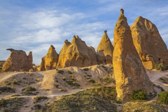 Fantastic tuff rock formations, Cappadocia, Turkey