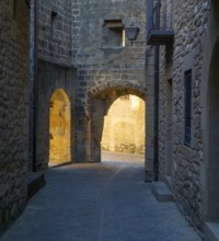 Historic buildings in medieval village of Sos del Rey Católico, Cinco Villas district, Zaragoza