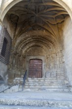 Iglesia de San Esteban, Romanesque church, medieval village of Sos del Rey Católico, Cinco Villas