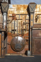 Beatty, Nevada - Exterior detail of the Exchange Club Casino and Coffee Shop