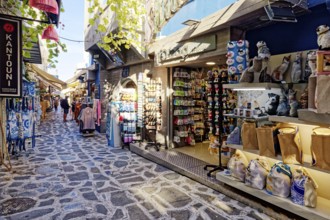 Alley, alleyway, with souvenir shop, shop, shopping, souvenirs, old town, Kos Town, Kos Island,