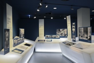 Exhibition Destiny Herrenmensch in the former NS Ordensburg Vogelsang, interior view, Eifel