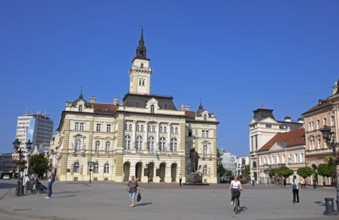 Freedom Square Town Hall, Old Town, Novi Sad, Vojvodina Province, Serbia