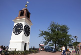 Clock Tower or Tipsy Clock, Petrovaradin or Petrovaradin Fortress, Novi Sad, Vojvodina Province,