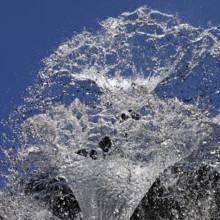 Water bell fountain in the spa garden, detail, Bad Homburg vor der Höhe, Hesse, Germany