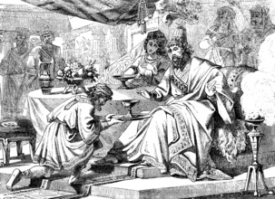 The cupbearer Nehemiah complains to the great king of his hometown Jerusalem, The Book of Nehemiah,