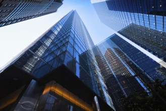 Toronto financial district skyline panorama with luxury condos and financial offices