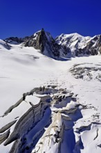 View of the mountains from the Télécabine Panorama Railway, La Tour Ronde, Mont Blanc, in the