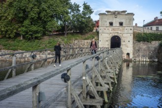 Västerport, the main gate in the old medieval defensive wall around the old city in Kalmar,