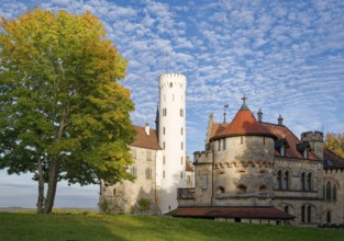 Lichtenstein Castle, also known as Württemberg's fairytale castle, built in the style of