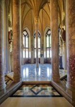 Count's Hall and Imperial Hall, Hohenzollern Castle, ancestral home of the House of Hohenzollern,