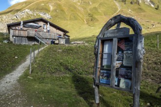 Obere Traualpe am Traualpsee, Allgäu Alps, Tannheim, Tyrol, Austria