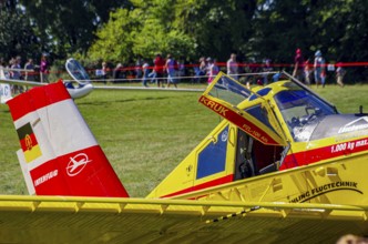 A PZL-106 AR Kruk agricultural aircraft with the registration D-FOAB and the original registration