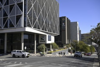 Modern Nedbank building on Fidel Castro Street, Windhoek, Khomas region, Namibia