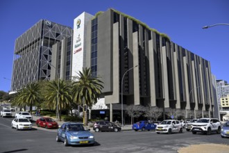 Street scene on the corner of Fidel Castro Street and Independence Avenue, Windhoek, Khomas region,